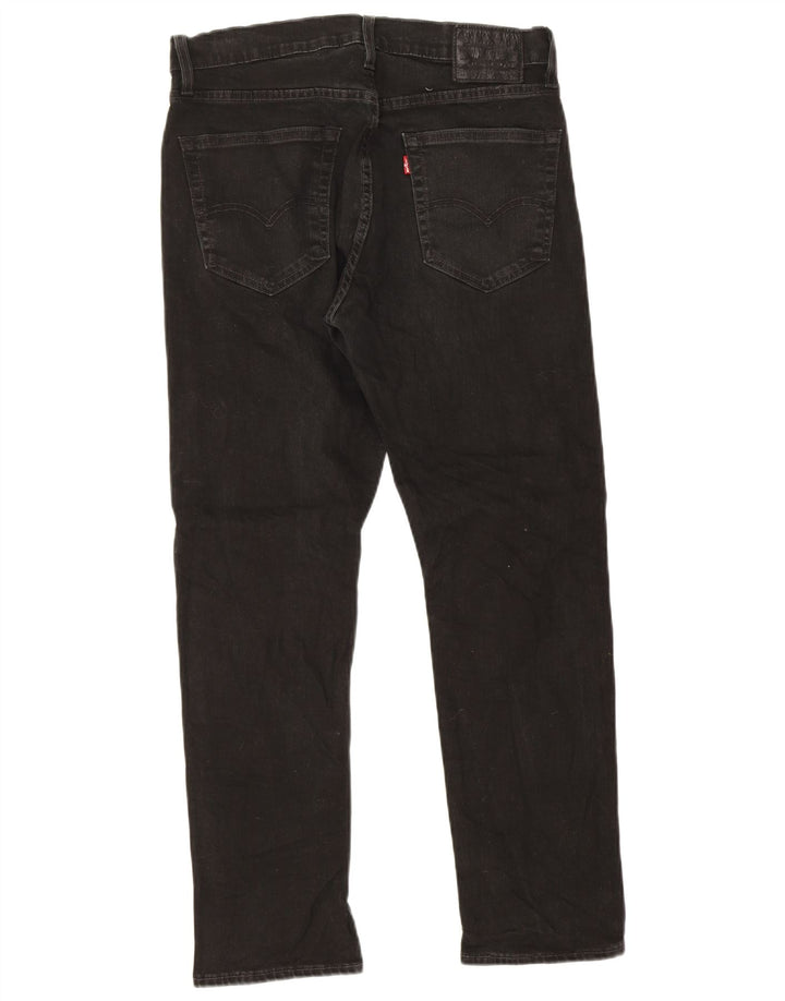 Γυναικείο τζιν ίσιο Levi's W32 L30 μαύρο βαμβακερό