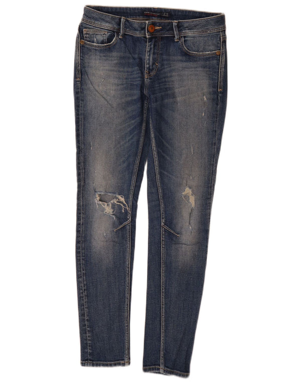 Zara Γυναικεία στενόχωρα τζιν EU 36 XS W26 L29 Μπλε βαμβακερά