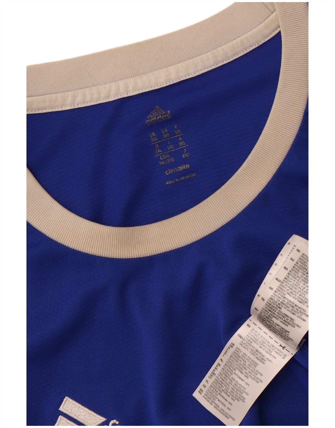 Adidas Ανδρικό T-Shirt Climalite Top 3XL Blue Polyester