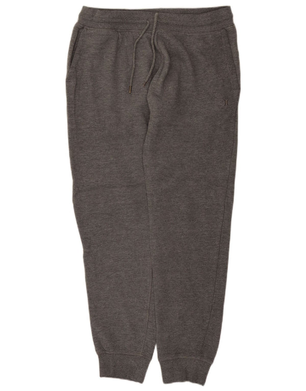 Hurley γυναικεία αθλητική φόρμα παντελόνι Joggers UK 14 μεγάλο γκρι βαμβακερό