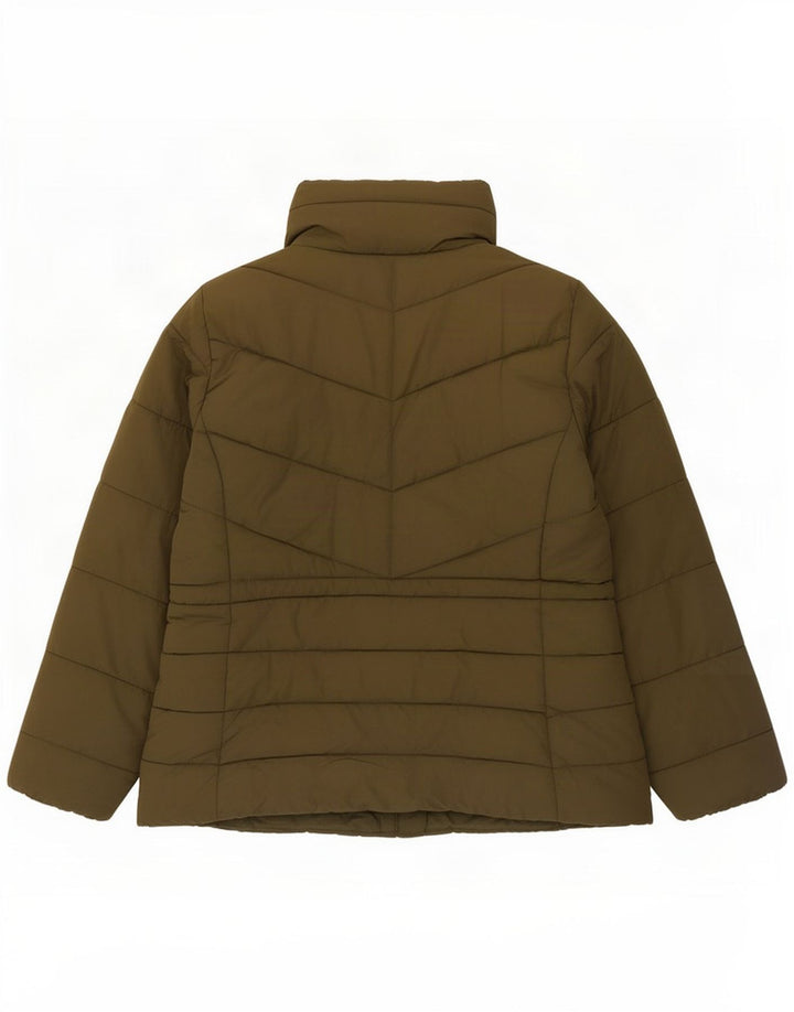 Marks & Spencer Γυναικείο μπουφάν UK 14 Large Khaki Polyester