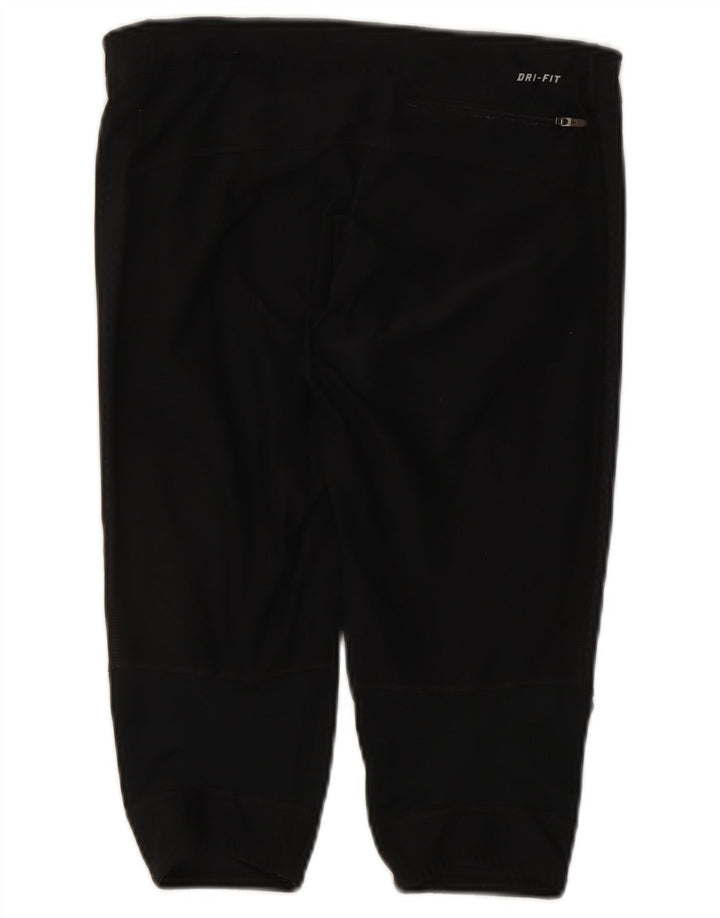 Γυναικεία κολάν Nike Dri Fit Capri UK 12 μεσαίου μαύρου πολυεστέρα