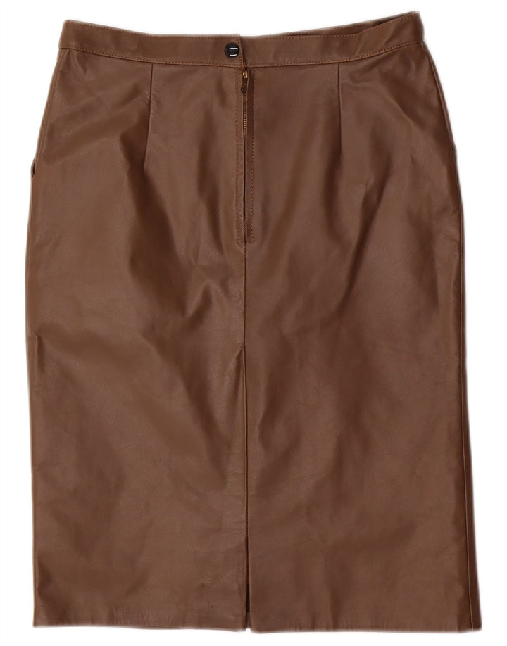 VINTAGE Γυναικεία Midi Pencil Φούστα W28 Μεσαίου καφέ