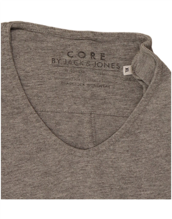 Jack & Jones Ανδρικό T-Shirt Top XL Grey Flecked