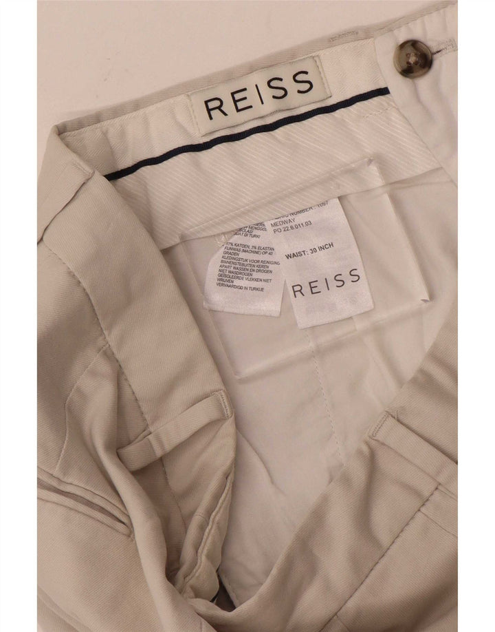 Ανδρικό Slim Suit Παντελόνι Reiss W30 L30 Beige
