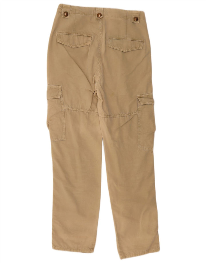 Zara Γυναικείο ίσιο παντελόνι Cargo Small W27 L30 Beige