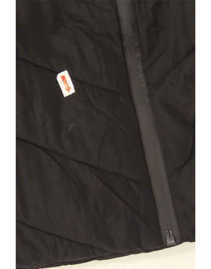 Zara Γυναικείο μπουφάν με κουκούλα UK 10 Small Black Polyester