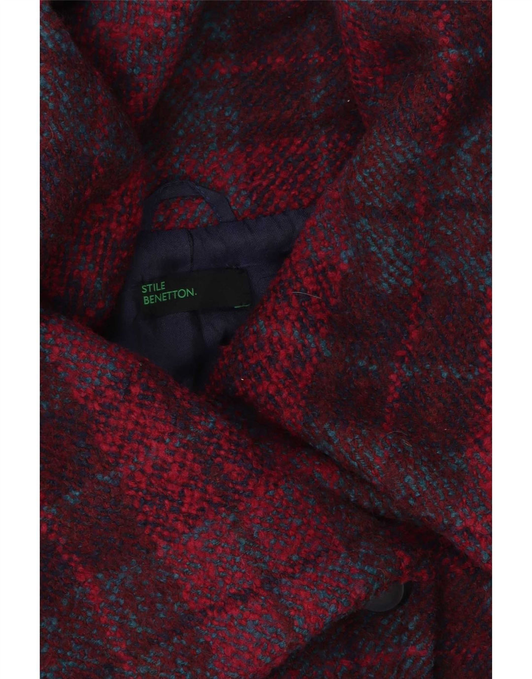Γυναικείο μπουφάν Benetton UK 14 Medium Pink Check