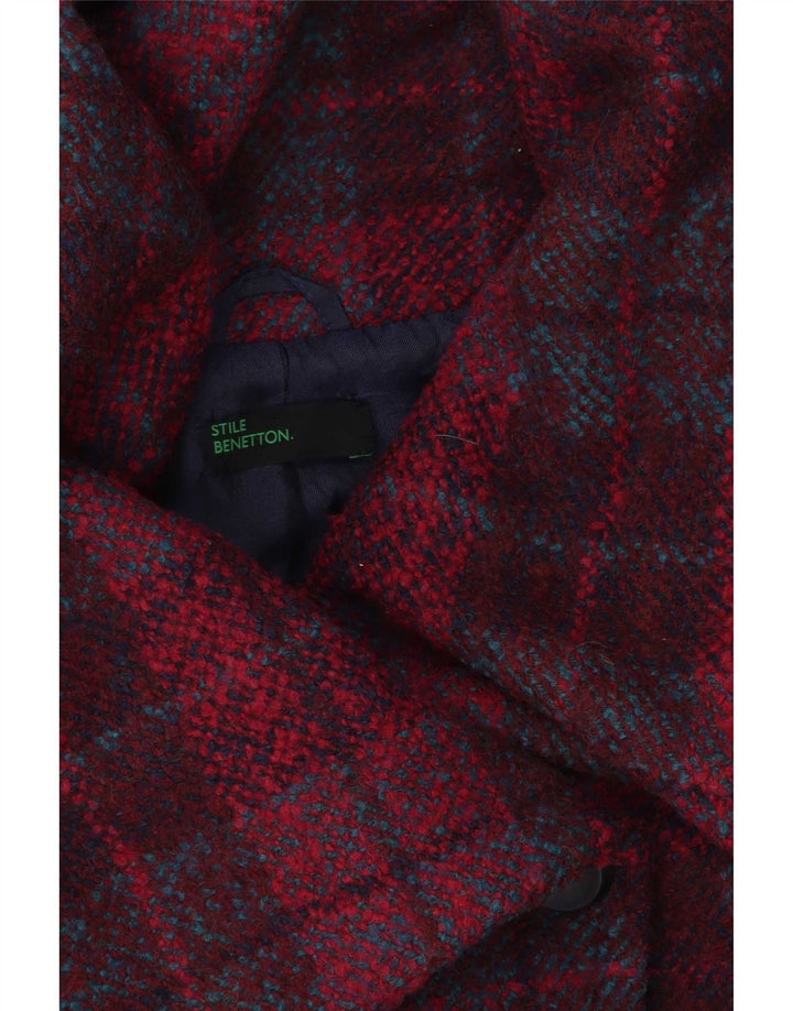 Γυναικείο μπουφάν Benetton UK 14 Medium Pink Check