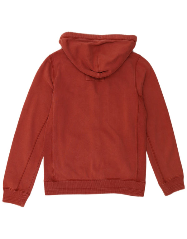 FAT FACE Mens Zip Hoodie Sweater Small Burgundy