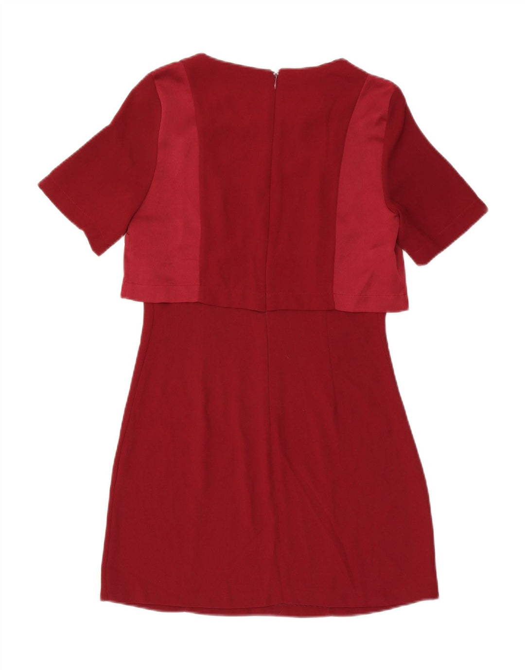 Topshop Γυναικείο φόρεμα Shift UK 10 Small Red Polyester