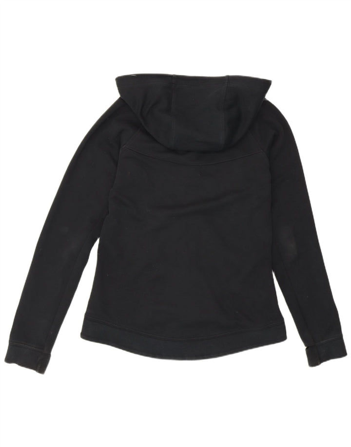 Γυναικείο πουλόβερ NIKE με φερμουάρ UK 12 μεσαίο μαύρο βαμβακερό