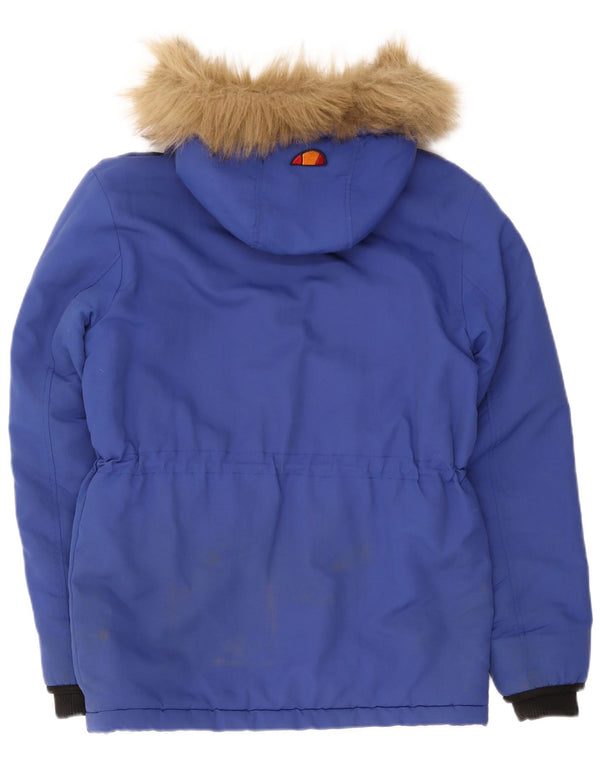 Ανδρικό τζάκετ με κουκούλα Ellesse UK 34 XS Blue Nylon