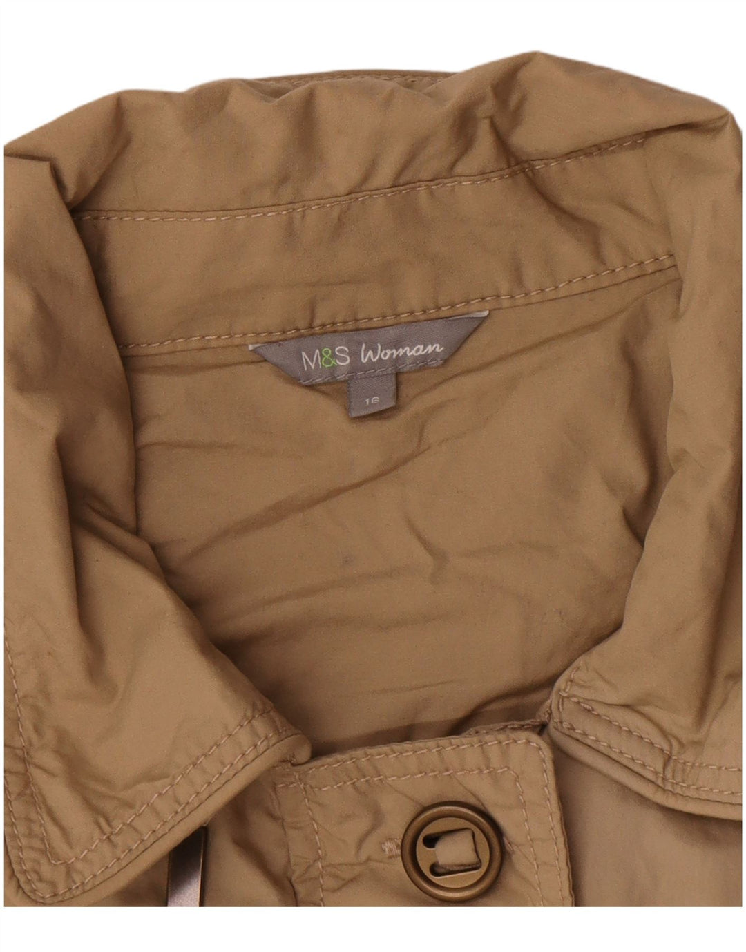 Marks & Spencer Γυναικείο Military Utility Jacket UK 16 Large Beige βαμβακερό