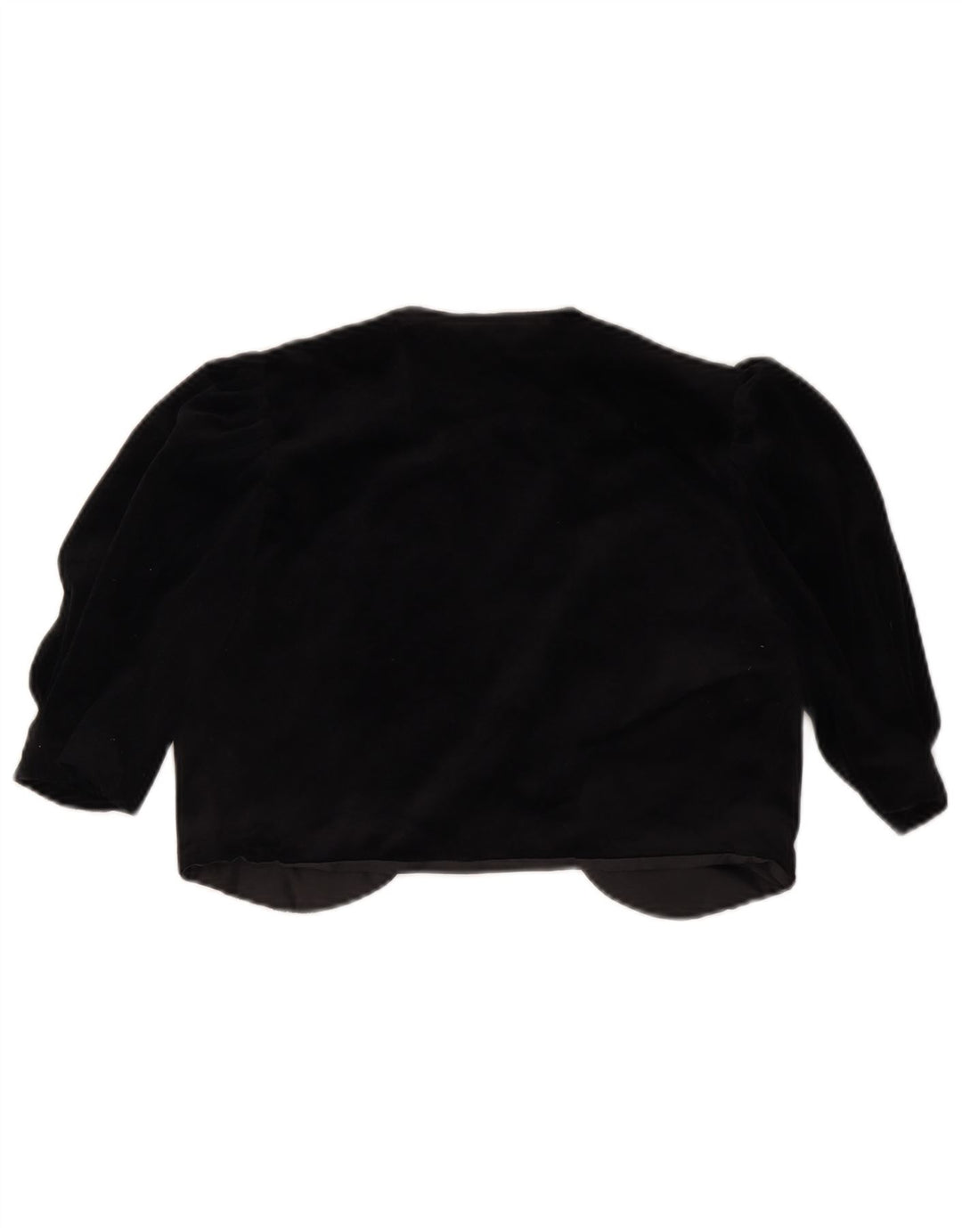 VINTAGE Γυναικείο Ανοιχτό Μπουφάν Bolero IT 36 XS Μαύρο Τριοξικό