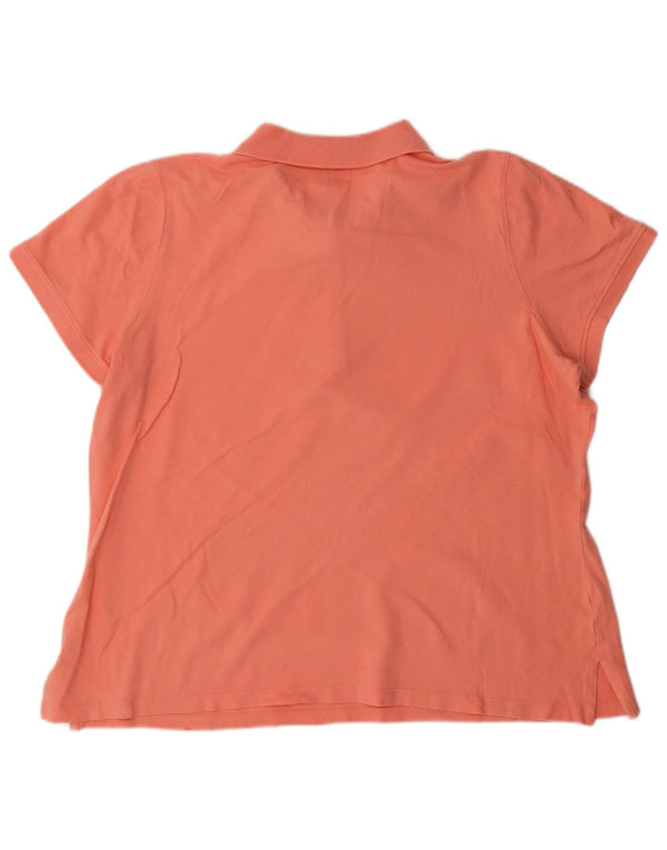 Γυναικείο μπλουζάκι πόλο IZOD UK 22 3XL Ροζ βαμβακερό