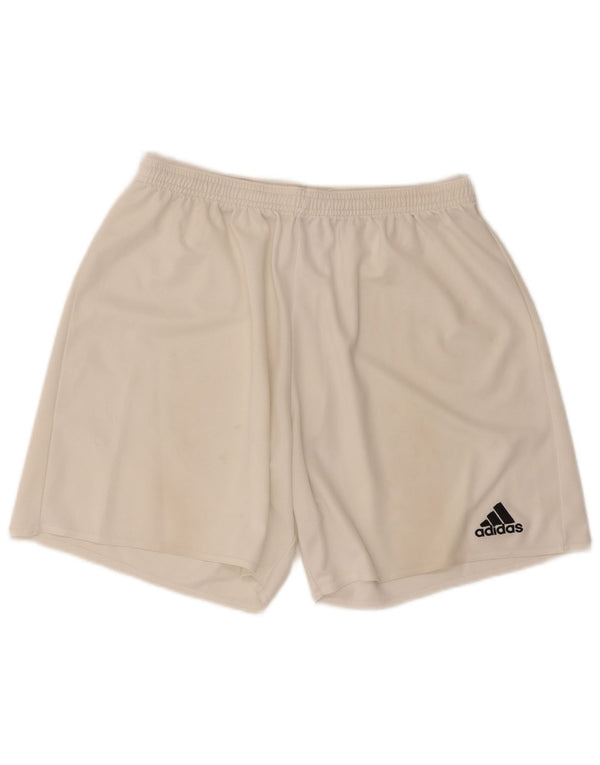 Ανδρικό αθλητικό σορτς Adidas Climalite XL Λευκό πολυεστέρα
