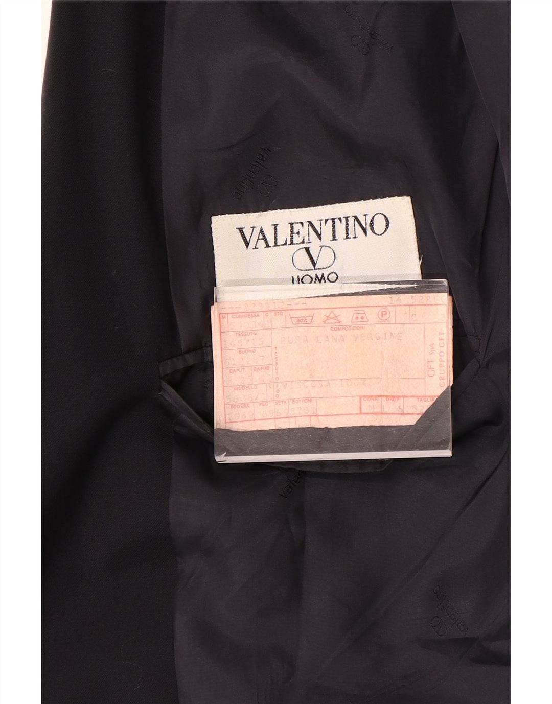 Valentino Ανδρικό σακάκι σακάκι με 2 κουμπιά IT 52 XL Navy Blue Wool