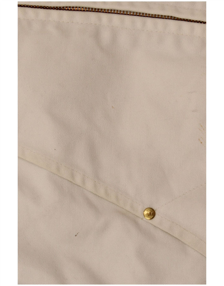 Ανδρικό Bomber Jacket με κουκούλα Richlu UK 40 Large Off White Βαμβακερό