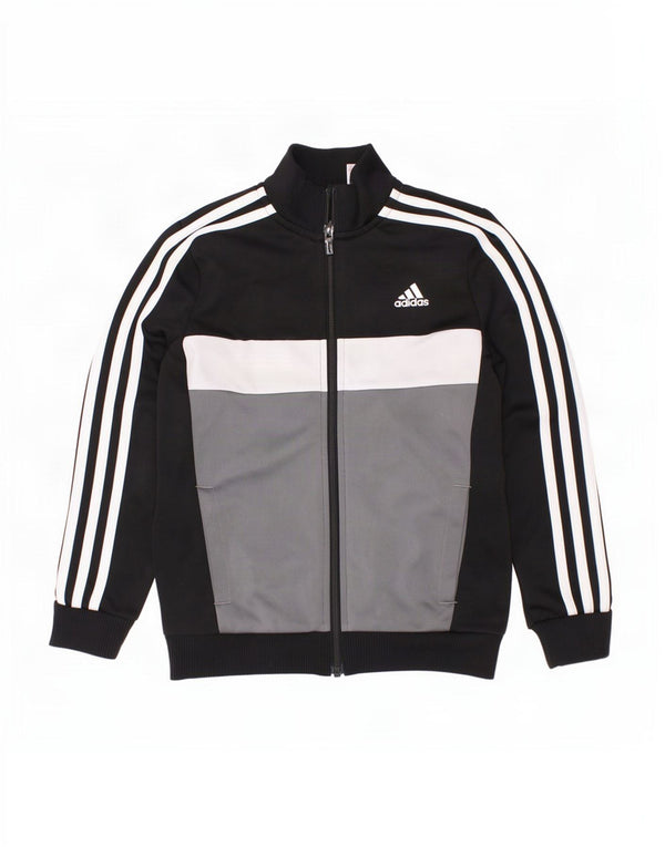 Adidas Boys αθλητική φόρμα Adidas Top Jacket 7-8 Years Black Colourblock Polyester