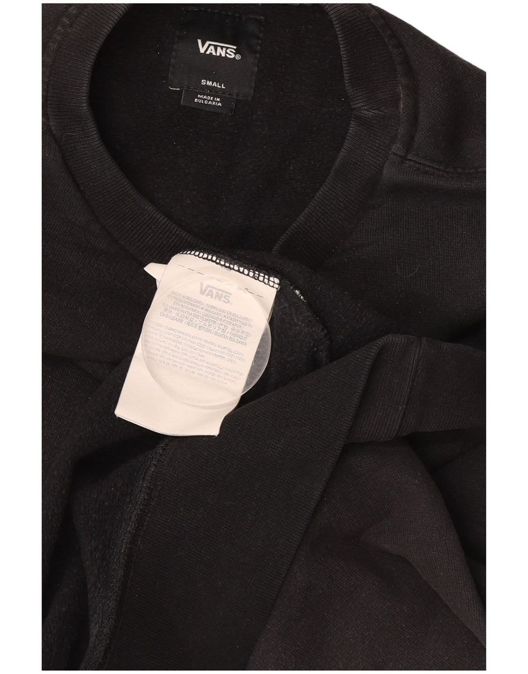 Ανδρικό γραφικό φούτερ VANS Jumper Μικρό μαύρο βαμβακερό