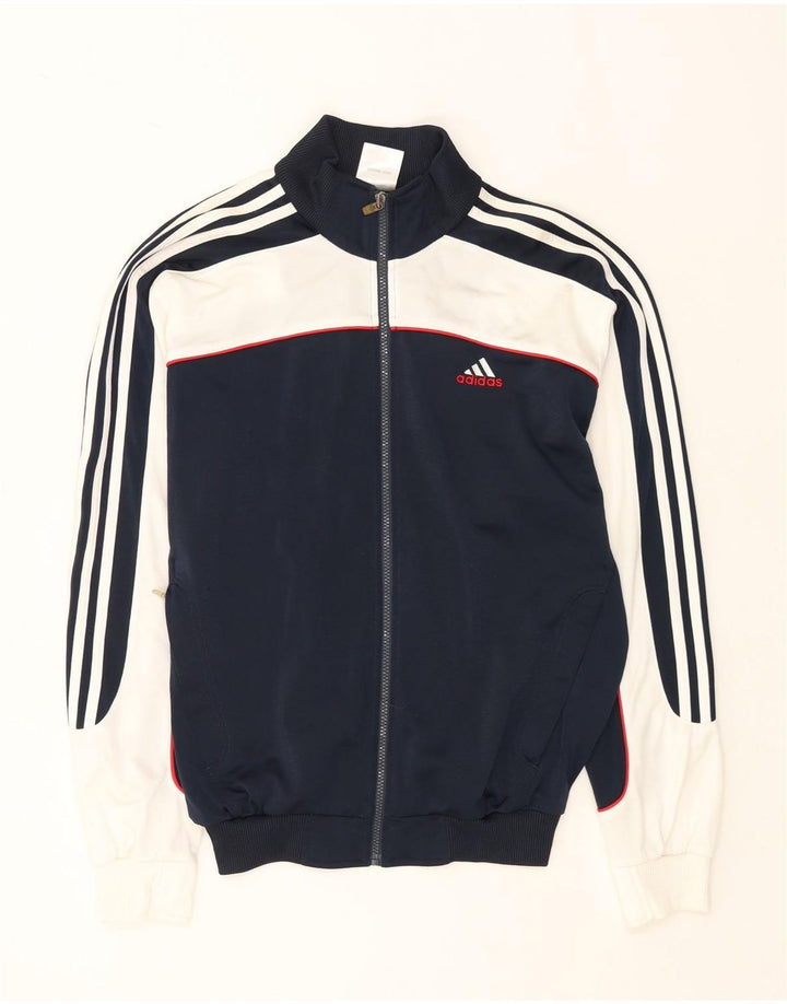 Ανδρική φόρμα ADIDAS Top Jacket UK 36/38 Small Navy Blue Colourblock