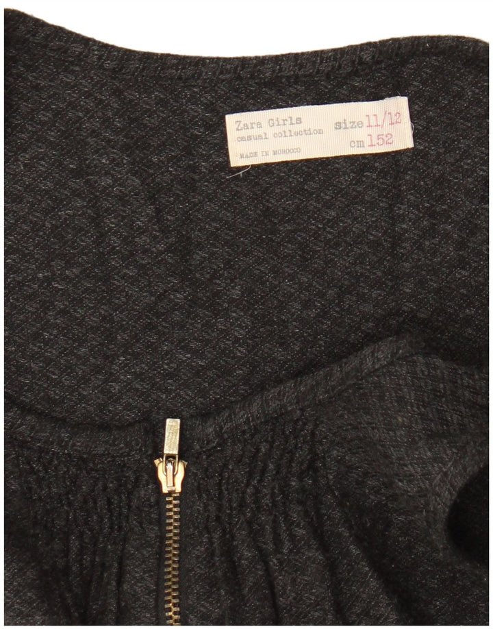 Zara Girls Sleeveless Playsuit 11-12 Years Μαύρο