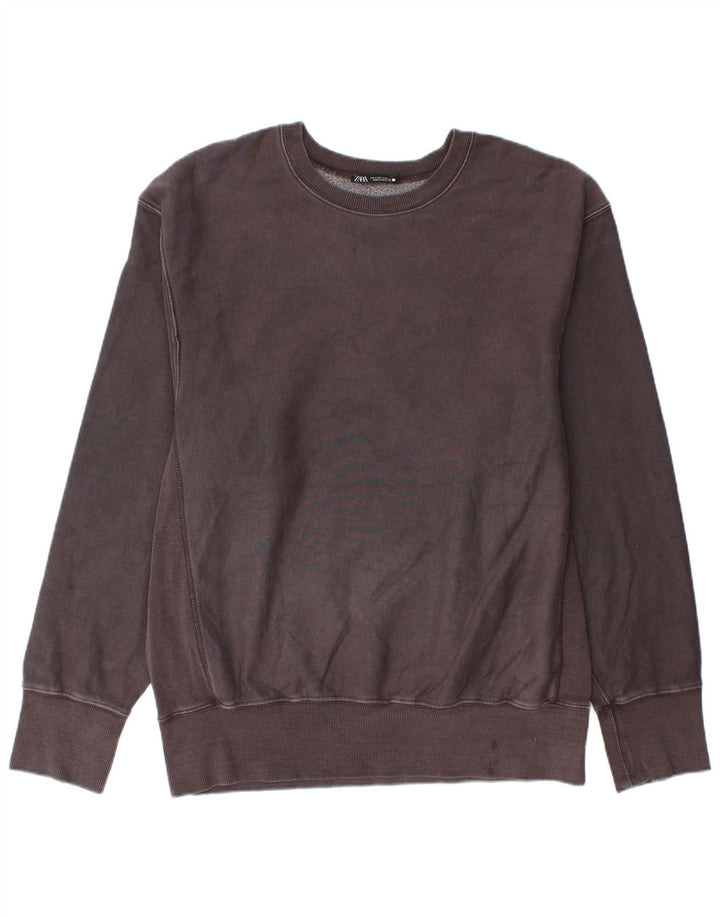 Ανδρικό φούτερ Zara Jumper Μεσαίο γκρι βαμβακερό