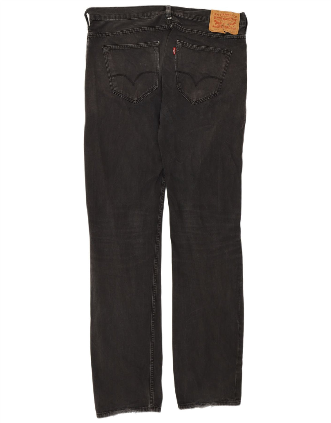 Levi's Mens 504 Straight Jeans W33 L34 Γκρι βαμβακερό