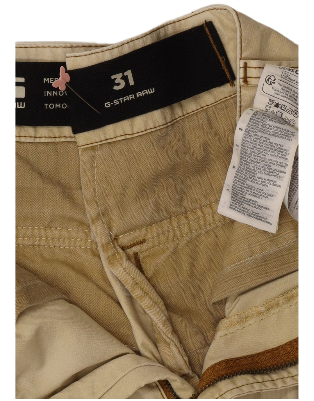 Ανδρικό σορτς Cargo G-STAR W31 Βαμβακερό μεσαίο μπεζ