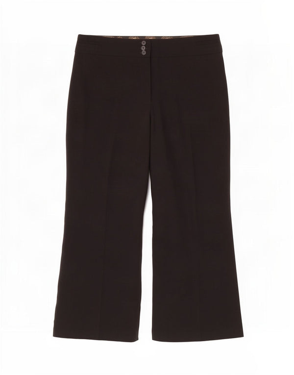 Marks & Spencer Γυναικεία Bootcut Casual Παντελόνι UK 18 XL W36 L30 Μαύρο