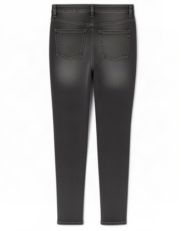 Marks & Spencer Γυναικεία ψηλόμεσα Skinny Jeans UK 12 Medium W27 L28 Grey