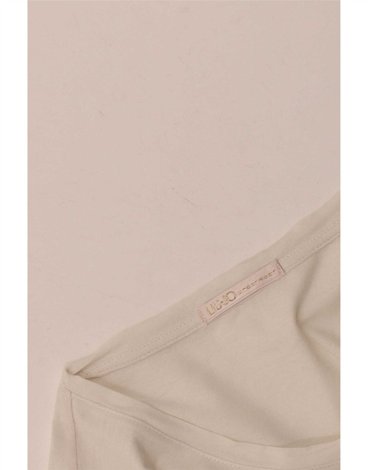 Γυναικείο γραφικό T-Shirt Liu Jo UK 12 Medium White