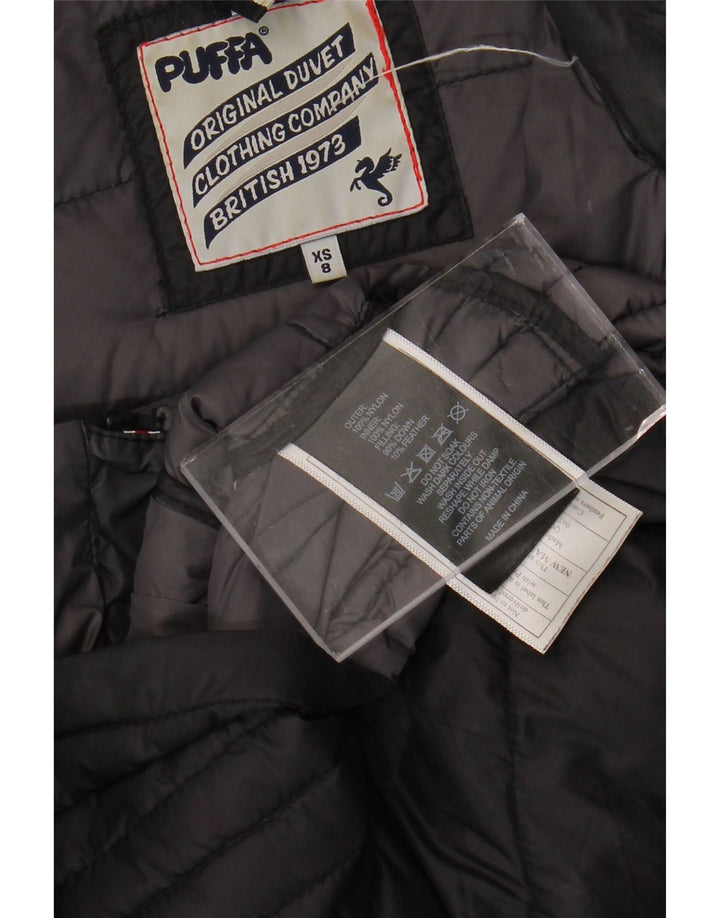 Γυναικείο μπουφάν PUFFA με επένδυση μεγέθους 8 XS μαύρο νάιλον