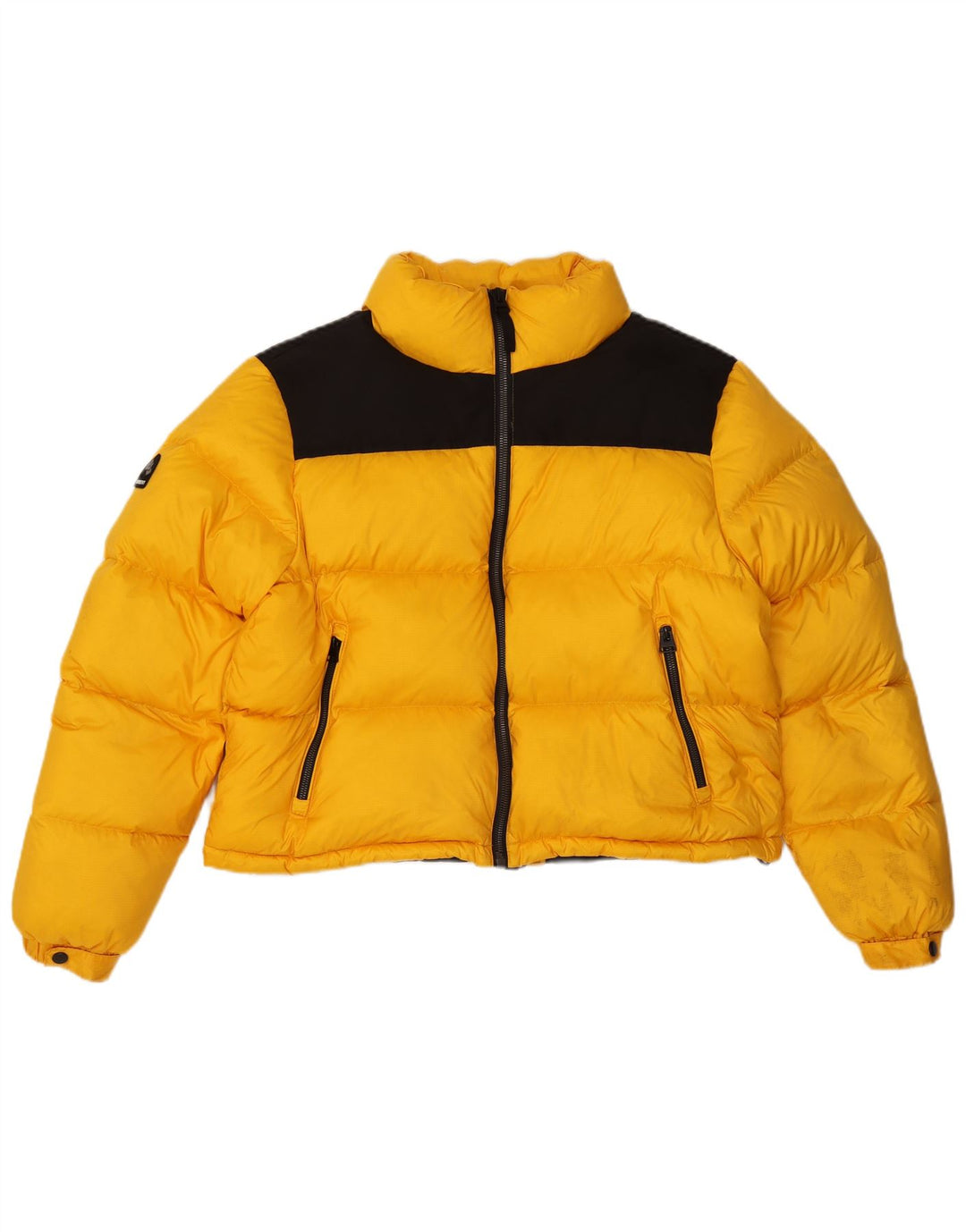 Superdry γυναικείο μπουφάν με επένδυση UK 16 Μεγάλο κίτρινο νάιλον