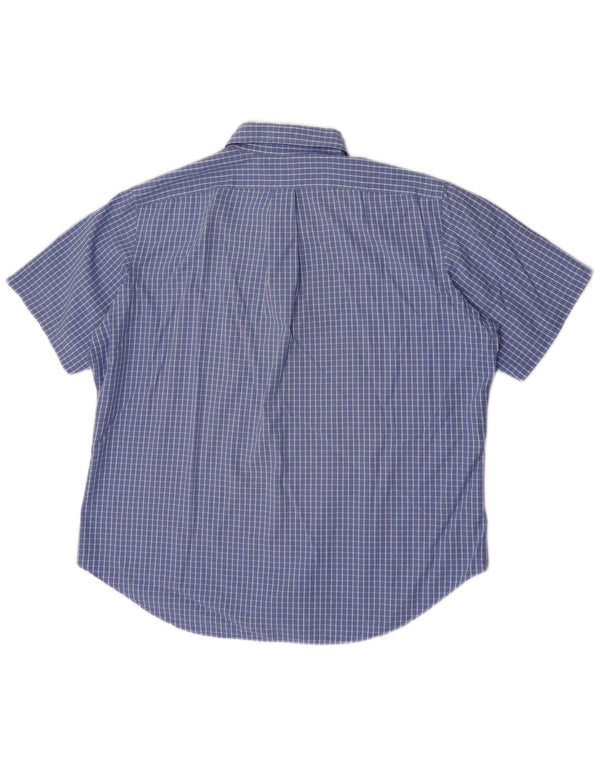 Ralph Lauren Ανδρικό κοντομάνικο πουκάμισο Classic Fit XL Blue Check