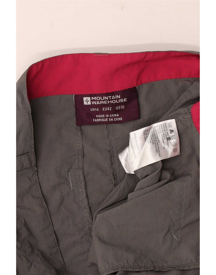 Mountain Warehouse Γυναικείο Σορτς Cargo UK 14 Large W34 Grey Nylon