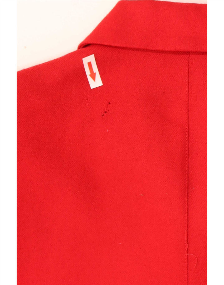 Vintage Γυναικείο Μπουφάν Blazer με 5 Κουμπιά IT 44 Μεσαίο Κόκκινο Μάλλινο Classic