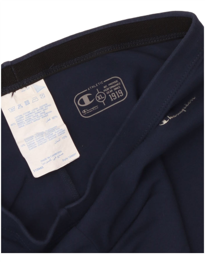 Champion γυναικεία κολάν Capri UK 18 XL Navy Blue Cotton