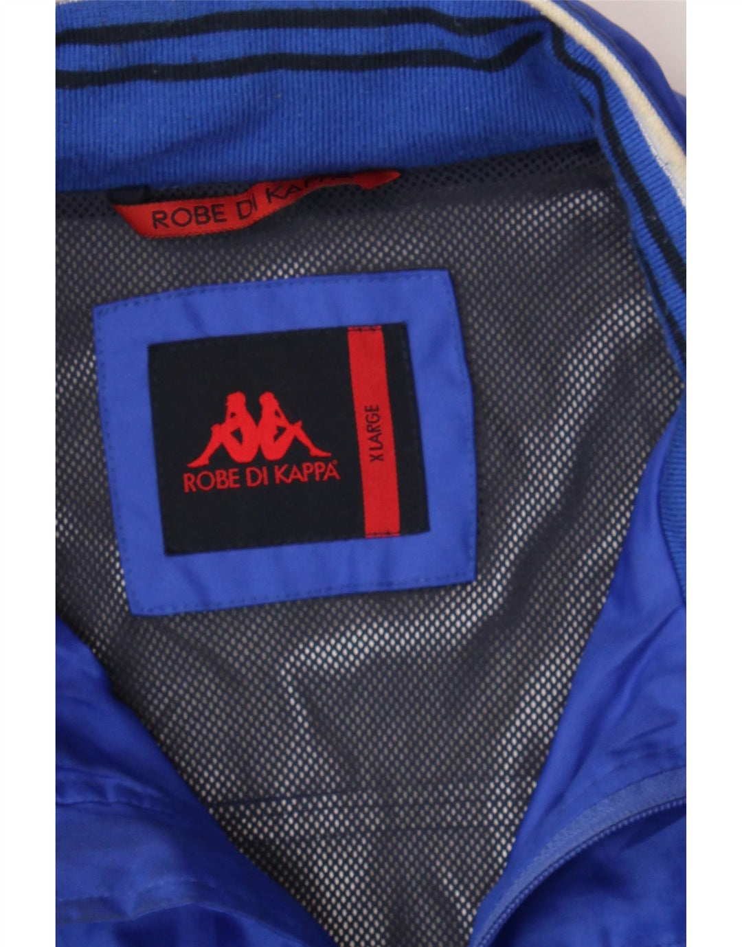 KAPPA Mens Bomber Jacket UK 42 XL Blue Polyester Vintage Kappa and Second-Hand Kappa from Messina Hembry 
