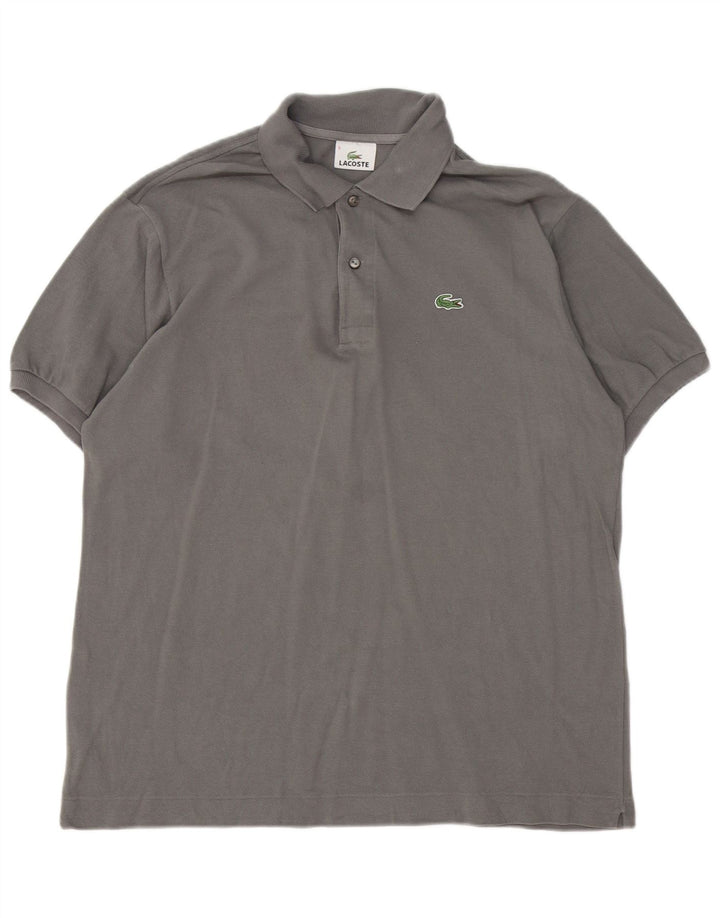 Ανδρικό μπλουζάκι πόλο Lacoste, μέγεθος 5, μεγάλο γκρι βαμβακερό