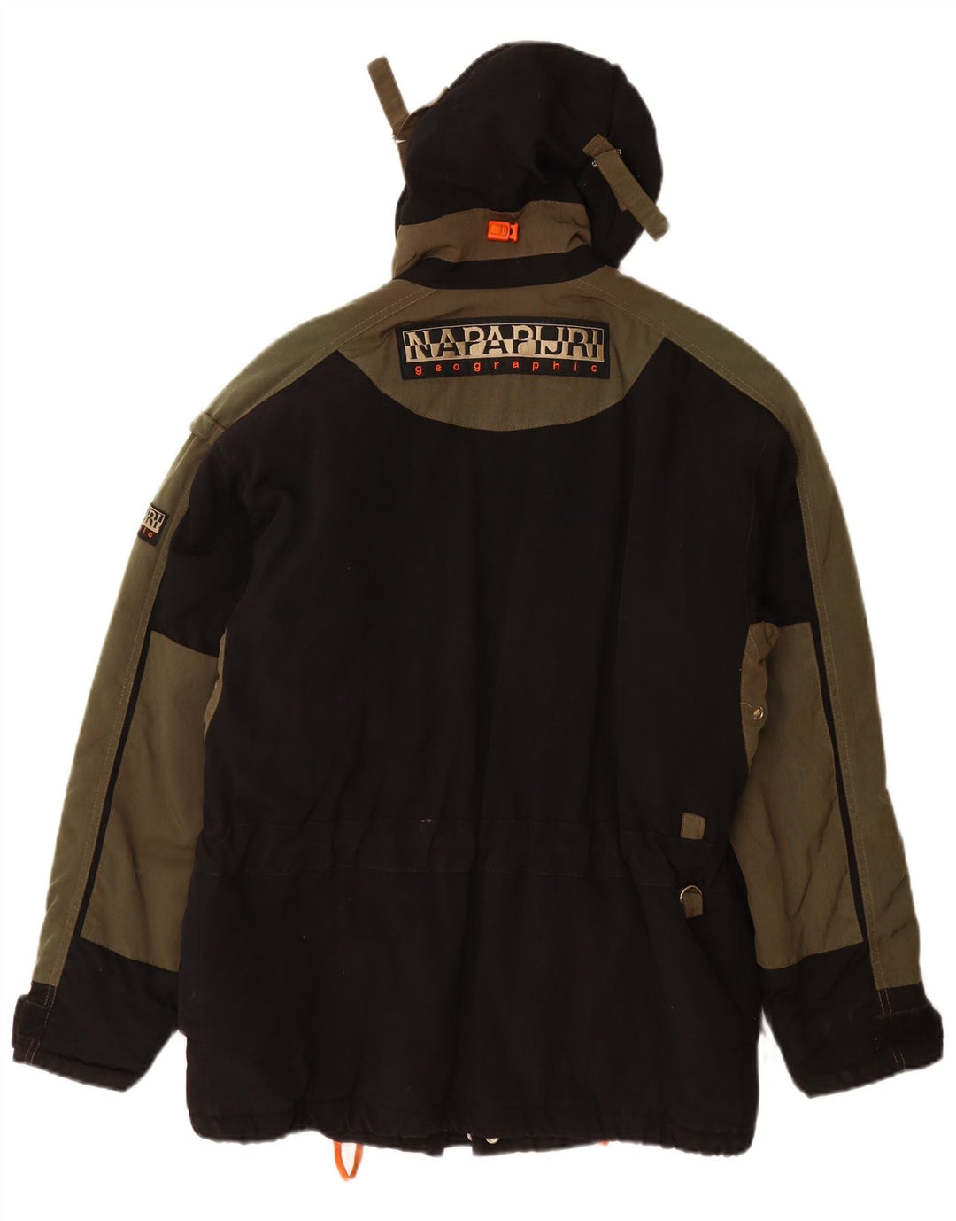 NAPAPIJRI Ανδρικό μπουφάν με κουκούλα αντιανεμικό UK 38 μεσαίο μαύρο πολυαμίδιο