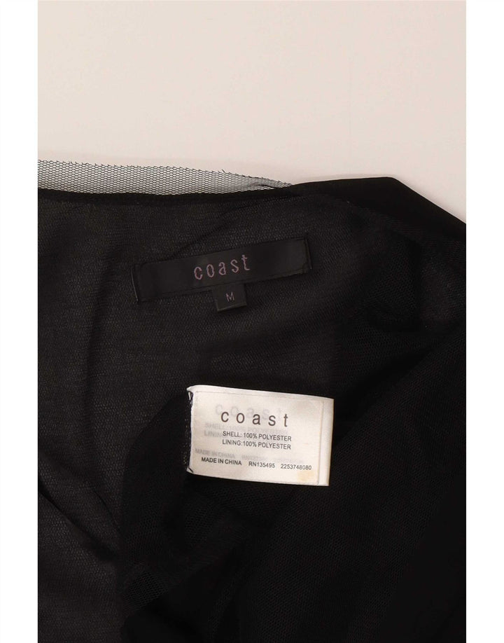 Coast Womens 3/4 Sleeve See Through Bolero Top 14 μεσαίου μαύρου πολυεστέρα