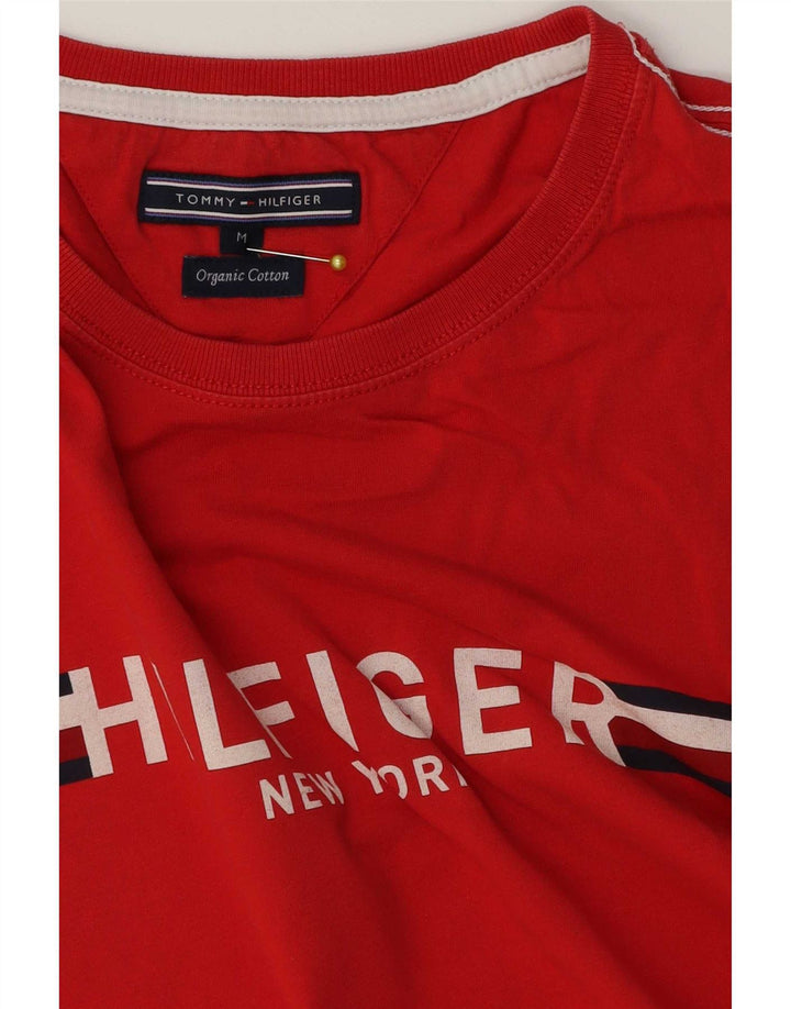 Ανδρικό γραφικό T-Shirt Tommy Hilfiger Top Μεσαίο κόκκινο βαμβακερό