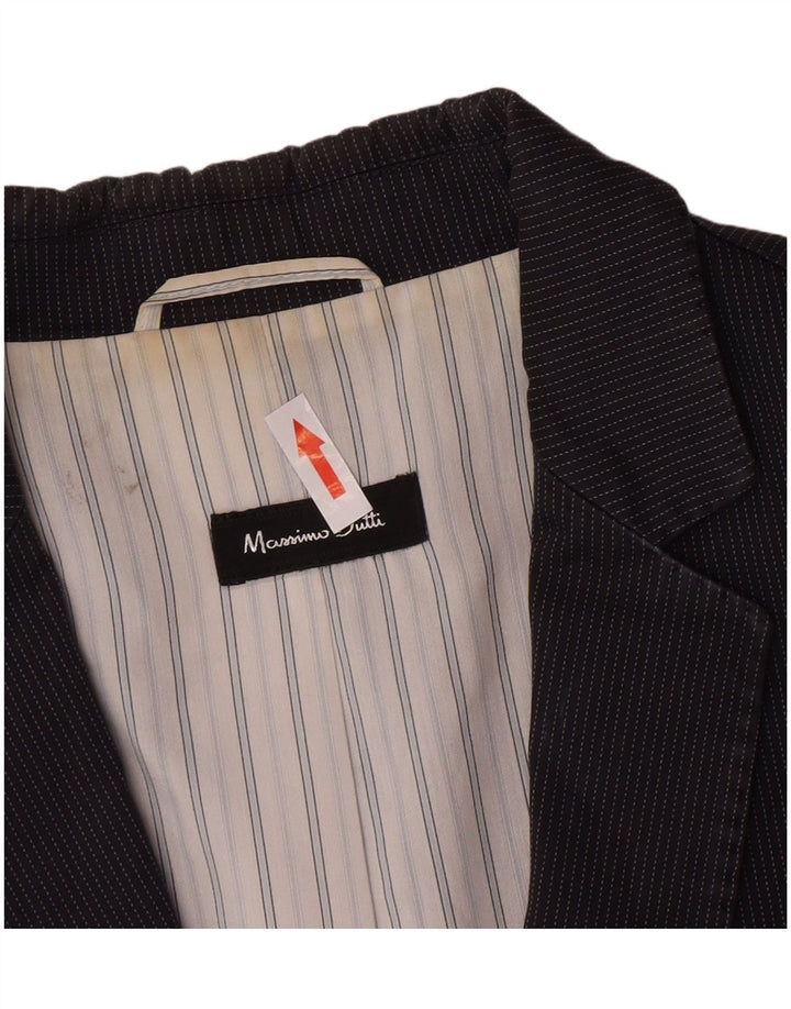 Massimo Dutti Γυναικείο μπουφάν μπλέιζερ EU 44 XL Navy Blue Pinstripe