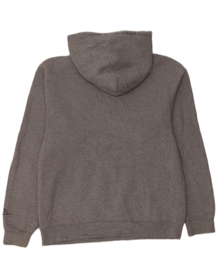 Jordan Ανδρικό Air Hoodie Jumper Μικρό Γκρι Βαμβακερό