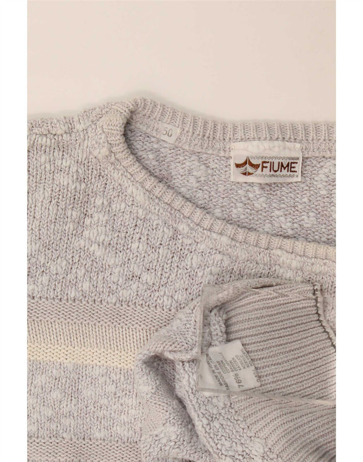 Ανδρικό πουλόβερ Fiume Loose Fit Crew Neck Jumper IT 50 Medium Grey Flecked