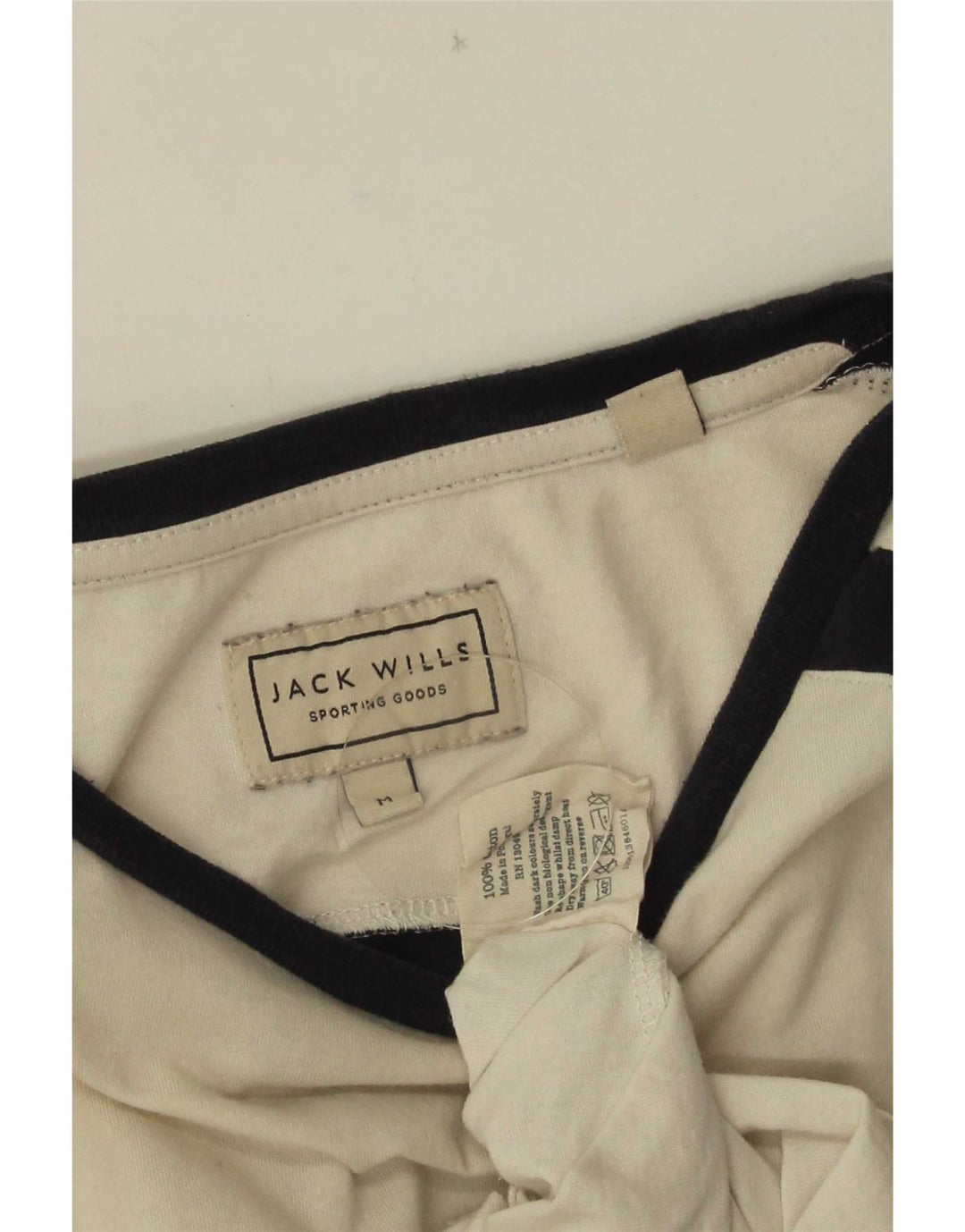 Ανδρικό γραφικό μπλουζάκι Jack Wills Τοπ μεσαίο λευκό χρώμα, βαμβακερό