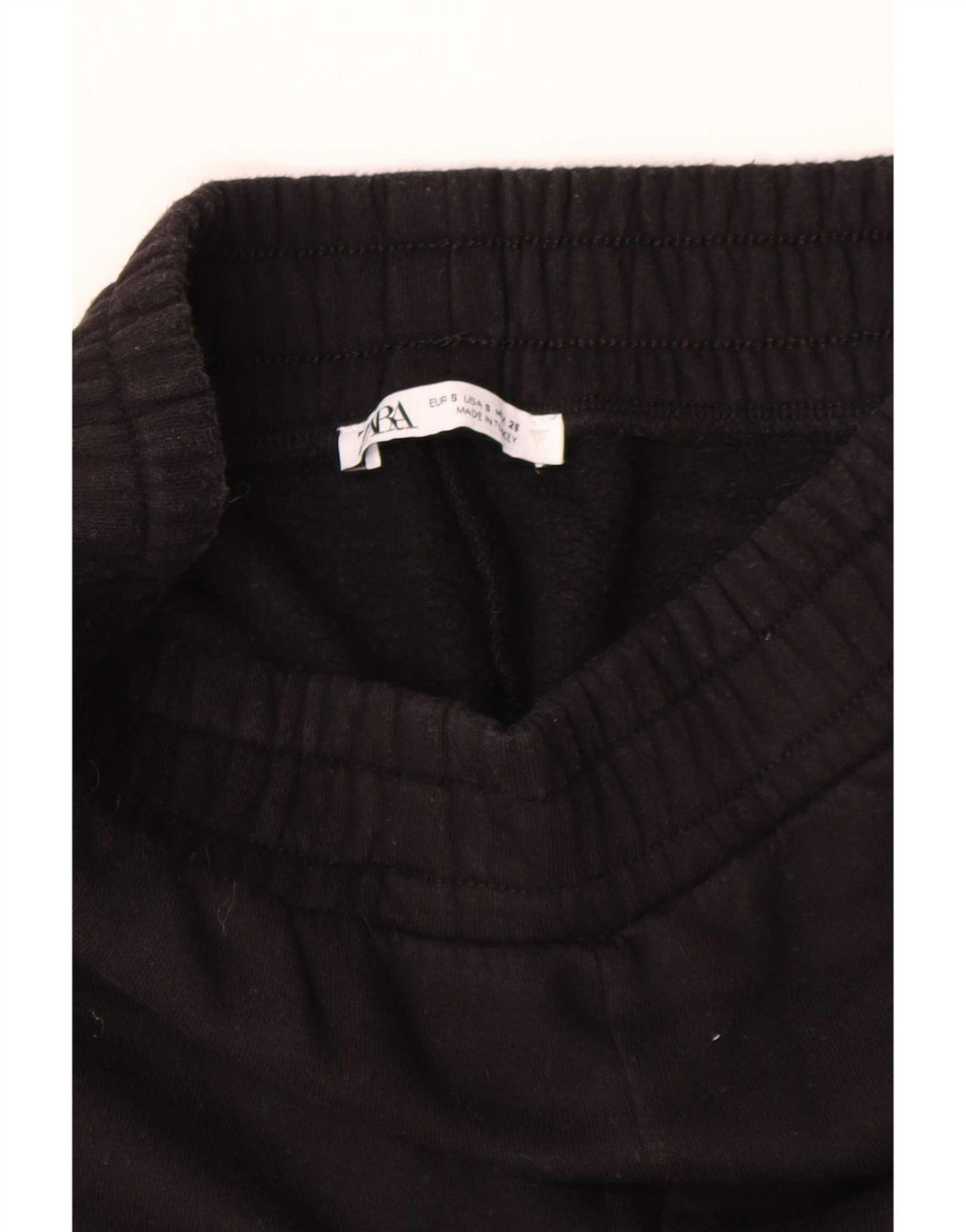 Zara Γυναικεία φόρμα Capri Παντελόνι UK 8 Small Black