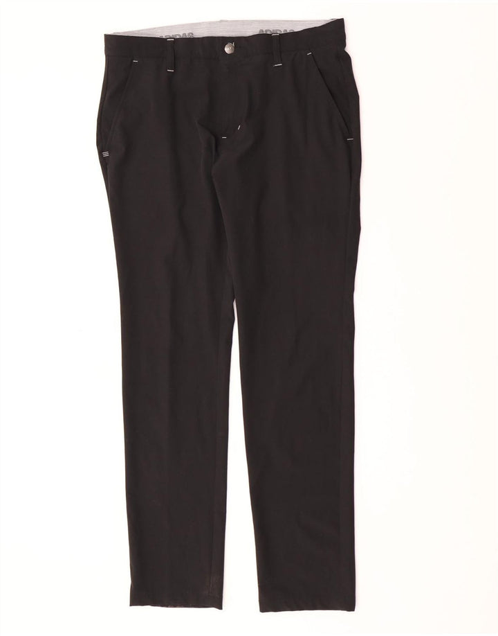 Ανδρικό παντελόνι Chino Adidas Slim W32 L32 Μαύρο πολυεστέρα